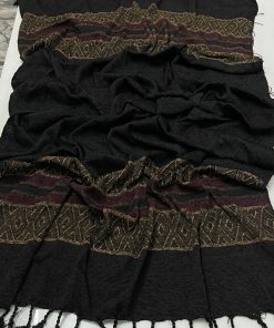 Ladies Shawl 2025 SKU‑903 premium velvet wool – rich colour draped elegantly on model