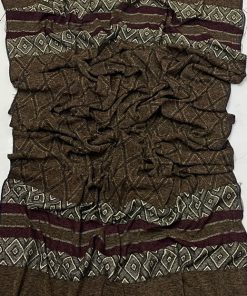 Ladies Shawl SKU‑906 – Premium velvet wool draped elegantly on a model