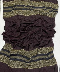 Ladies Shawl SKU‑905 – Premium velvet wool draped elegantly on a model