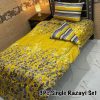 Bright and cozy Single Bed 3 Pcs Razai Set with printed quilt, mix cotton bedsheet, and matching pillow cover for stylish décor.