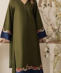 QASWA QS‑653 three piece dhanak winter embroidered suit