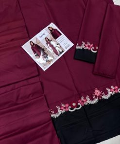 Step into winter with style and warmth with the QASWA QS‑654 3 Piece Winter Premium Dhanak Embroidered Suit. Combining premium dhanak fabric, exquisite embroidery, and a cozy winter shawl, this suit is perfect for festive gatherings, family celebrations, and elegant winter occasions. Its luxurious texture, intricate daman and sleeve embroidery, and durable dyed-back fabric make it a must-have for women seeking both sophistication and comfort.