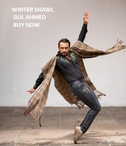 Gul Ahmed Men Wool Shawl Winter Collection Multiple Colors