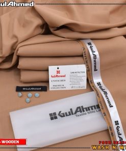 Gul Ahmad GW-24 Wooden Wash & Wear Fabric for Men – Premium Unstitched Suit