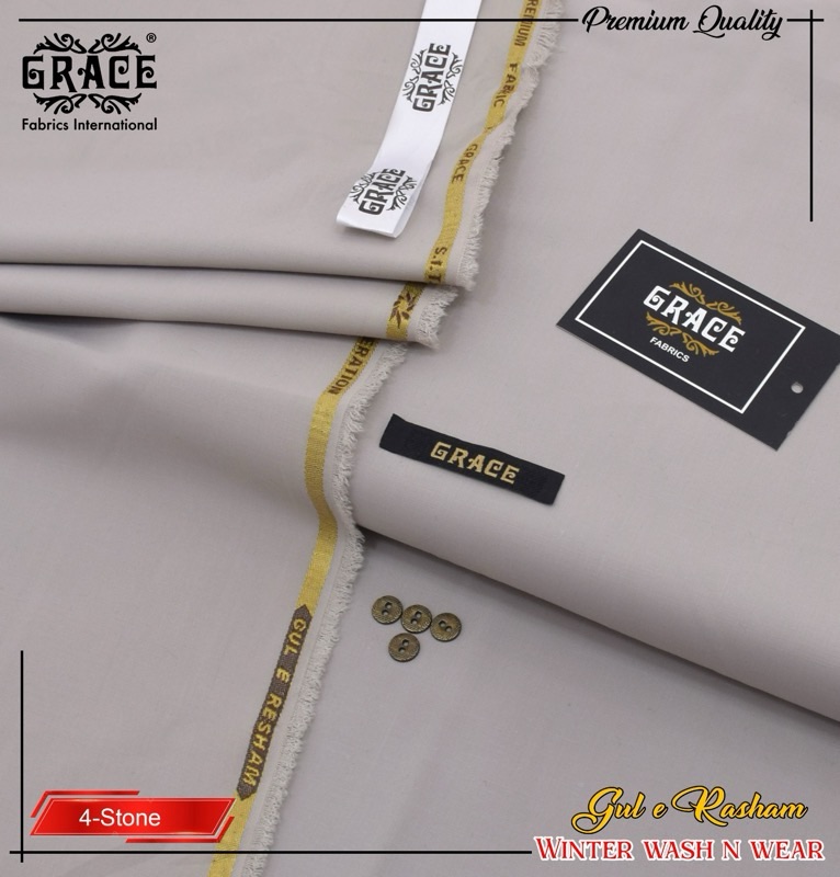 Grace Stone Winter Wash & Wear Men’s Unstitched Suit