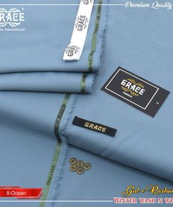 Grace Ocean Winter Wash & Wear Men’s Unstitched Suit