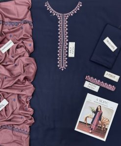 The Aisling AS-659 | 3 Piece Winter Ladies Dhanak Embroidered Luxury Suit is a breathtaking addition to the Aisling Winter Collection. Tailored for women who love elegance, warmth, and timeless embroidered fashion, this 3-piece unstitched outfit showcases the richness of premium Dhanak fabric, known for its durability, softness, and winter-perfect feel.