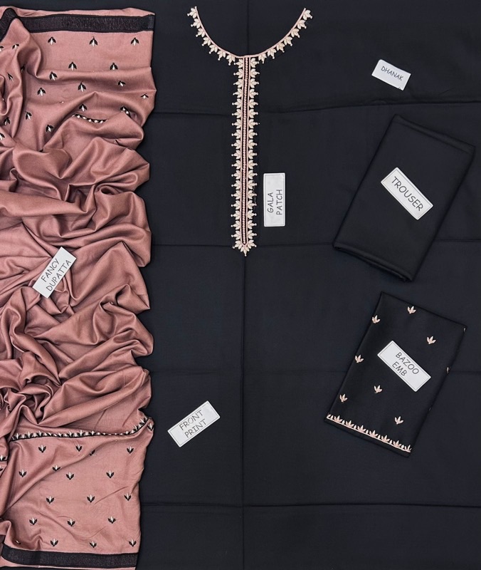 The Aisling -658 | 3 Piece Winter Ladies Dhanak Embroidered Luxury Suit is a true masterpiece designed for women who love elegance, warmth, and premium winter fashion. Part of the Aisling Most Demanding Edition, this unstitched 3-piece outfit features top-quality Dhanak fabric for the shirt, dupatta, and trouser — giving complete winter comfort with refined luxury.