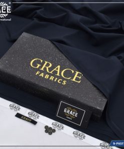 Grace Summer Wash & Wear Men’s Unstitched Suit Pastel Blue 4 Meter Fabric