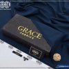 Grace Summer Wash & Wear Men’s Unstitched Suit Denim Blue 4 Meter Fabric