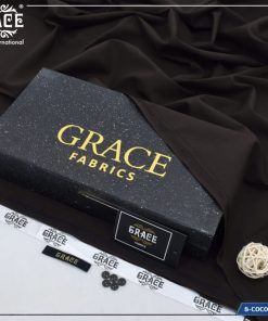 Grace Summer Wash & Wear Men’s Unstitched Suit Coco Brown 4 Meter Fabric
