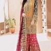 Eman Adeel bridal chiffon embroidery suit EA-611 with net heavy embroidered dupatta master replica
