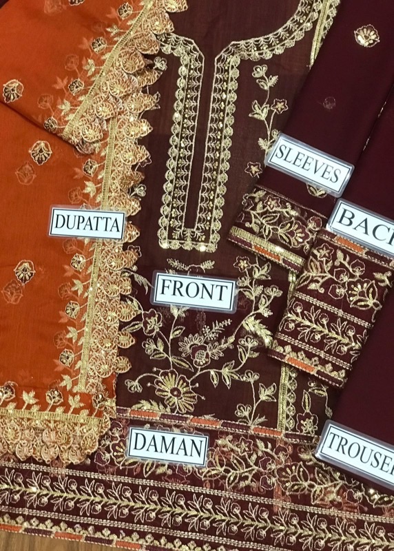 The Asim Jofa 3 Piece Embroidered Suit AJ-613 is a celebration of luxury, elegance, and timeless Pakistani fashion. Designed for women who appreciate fine embroidery, premium fabrics, and graceful silhouettes, this unstitch ladies suit reflects the signature sophistication that makes Asim Jofa a household name in designer wear.