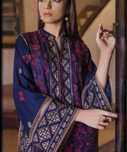 Bareeze BR-72 2 Piece Embroidered Lawn Suit with Front and Sleeves Embroidery