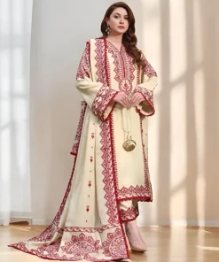 Aneelas IA-49 Luxury Lawn Heavy Embroidered 3 Piece Suit