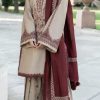 Khaadi IA-12 luxury lawn heavy embroidered 3 piece suit with digital print voile dobby dupatta