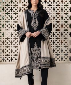 Jazmin IA-18 luxury airjet lawn heavy embroidered 3 piece suit with digital print voile dobby dupatta