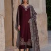 IZEL IA-20 luxury airjet lawn embroidered 3 piece suit with digital print voile dobby dupatta