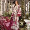 MARIA.B MB-633 Lawn & Chiffon 3 Piece Suit with Embroidered Neck Patch