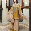 Sapphire IA-24 luxury lawn heavy embroidered 3 piece suit with digital print voil dobby dupatta