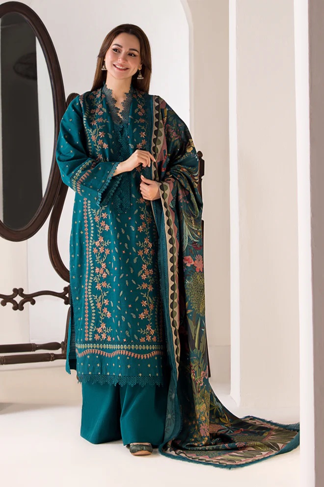 Sobia Nazeer IA-31 Luxury Lawn Heavy Embroidered 3 Piece Suit