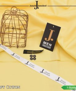 J. Cotton Suit for Men Unstitched Sunlight Color Soft Cotton Summer Fabric