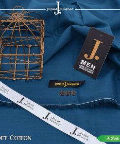 J. Cotton Suit for Men Unstitched Zinc Color Soft Cotton Fabric