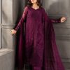 Azure AZ-619 unstitched embroidered chiffon suit for women