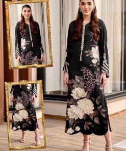 Lulusar NT-984 Sharmooz Silk 3 Piece Unstitched Suit with Heavy Embroidery