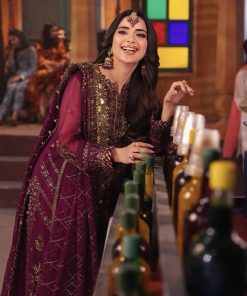 Asim Jofa AJ-620 Fully Heavy Embroidered Chiffon 3 Piece Unstitched Suit