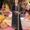 Asim Jofa AJ-621 fully heavy embroidered chiffon 3 piece unstitched suit with malai trouser