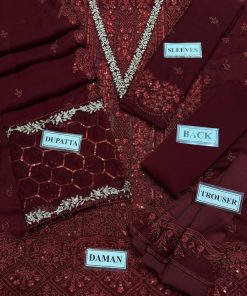 The Azure Wedding Edition & Eid Collection AZ-627 Chiffon Suit Code MD 1144 is a flawless blend of luxury, comfort, and traditional elegance. Designed for women who appreciate fine craftsmanship and timeless style, this suit ensures you stand out gracefully at every special occasion.