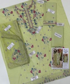 The Aneelas 1A-01 Luxury Lawn Collection is a masterpiece designed for women who want elegance, comfort, and festive luxury all in one outfit. This heavy embroidered 3 piece unstitched suit is part of Aneela’s most demanding Eid Collection 2026, crafted specially for summer celebrations where grace and breathability matter equally.