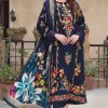 Aneelas 1A-03 luxury lawn heavy embroidered 3 piece suit with digital printed Monark dupatta Eid 2026