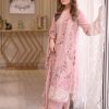 Aneelas 1A-05 luxury lawn heavy embroidered 3 piece suit cotton net dupatta Eid 2026