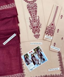 The Khaadi IA-12 Luxury Lawn Collection brings together signature Khaadi elegance, premium lawn comfort, and modern digital artistry. Designed for women who love bold embroidery with breathable summer fabrics, this 03 piece unstitched lawn suit is a refined choice for Eid Collection 2026, festive lunches, and graceful daytime gatherings.