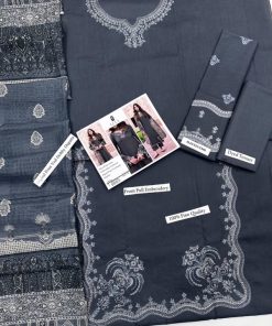 The IZEL 1A-10 Luxury Lawn Collection is a perfect blend of modern digital artistry and classic embroidery, designed for women who appreciate elegant festive wear with summer comfort. This design is crafted to deliver a graceful Eid look while remaining lightweight, breathable, and easy to carry.