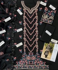 This suit is crafted with high-quality Lawn 90/88, known for its airy feel, softness, and long-lasting color quality. Perfect for Eid gatherings in warm weather, the fabric keeps you comfortable while maintaining a graceful drape.