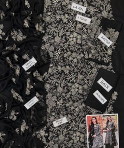 This suit is crafted with Lawn 90/70 fabric, offering a soft texture, airy feel, and comfortable wear during warm weather. The fabric drapes beautifully while maintaining durability and color quality.