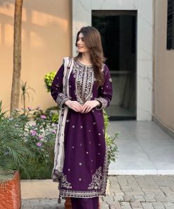 Batik IA-50 Luxury Lawn Heavy Embroidered 3 Piece Suit