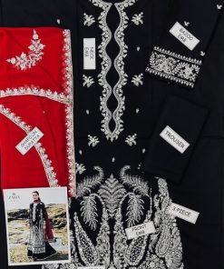 The neck features heavy embroidery, creating a striking focal point. The front is heavily embroidered, adding richness and festive elegance that defines a premium designer outfit.