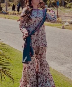 Bin Saeed BS-206 unstitched 3-piece summer lawn suit for women