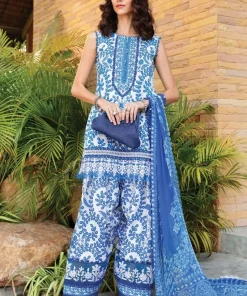 Maria.B IA-104 printed lawn embroidered ladies suit