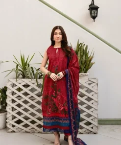 Firdous IA-214 unstitched 3-piece premium printed lawn suit for women