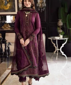 Asim Jofa IA-56 Luxury Lawn Full Heavy Embroidered 3 Piece Suit