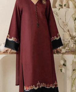 Qaswa IA-61 Luxury Lawn Embroidered 3 Piece Suit