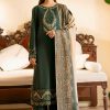 IZEL IA-98 lawn heavy embroidered ladies suit with digital print dupatta