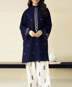 Maria.B MB-77 2 Piece Embroidered Lawn Suit Eid Collection 2026