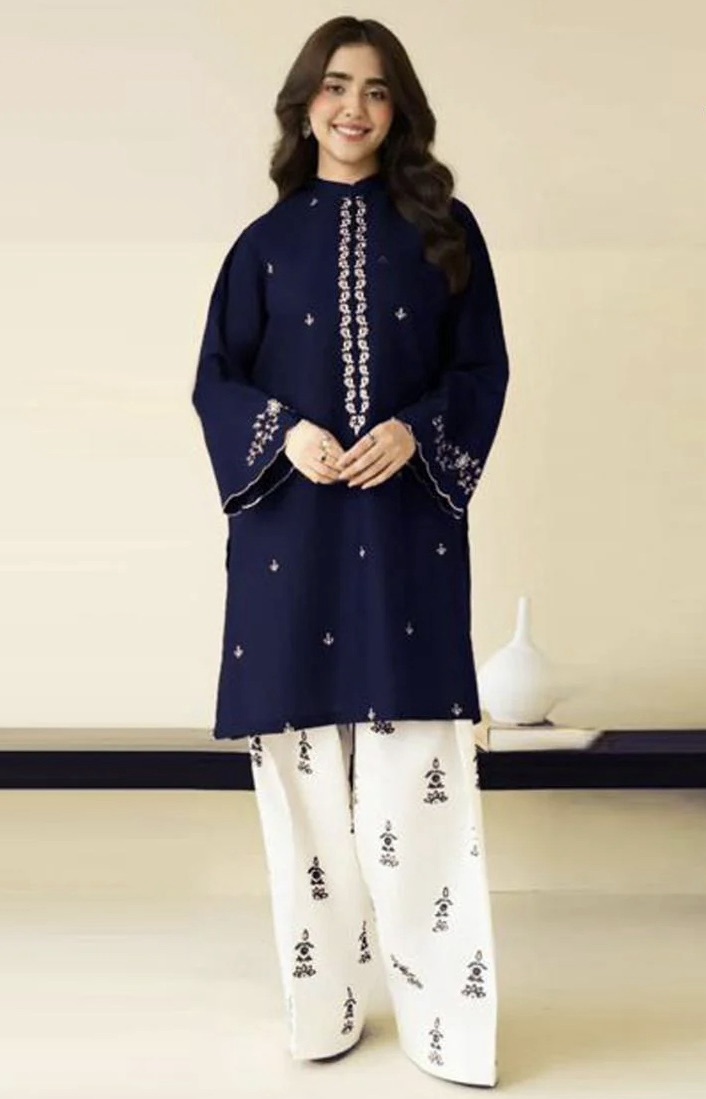 Maria.B MB-77 2 Piece Embroidered Lawn Suit Eid Collection 2026