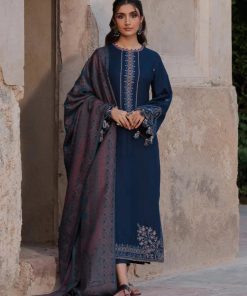 IZEL IA-106 Lawn Heavy Embroidered 3 Piece Suit with Digital Print Voil Dobby Dupatta